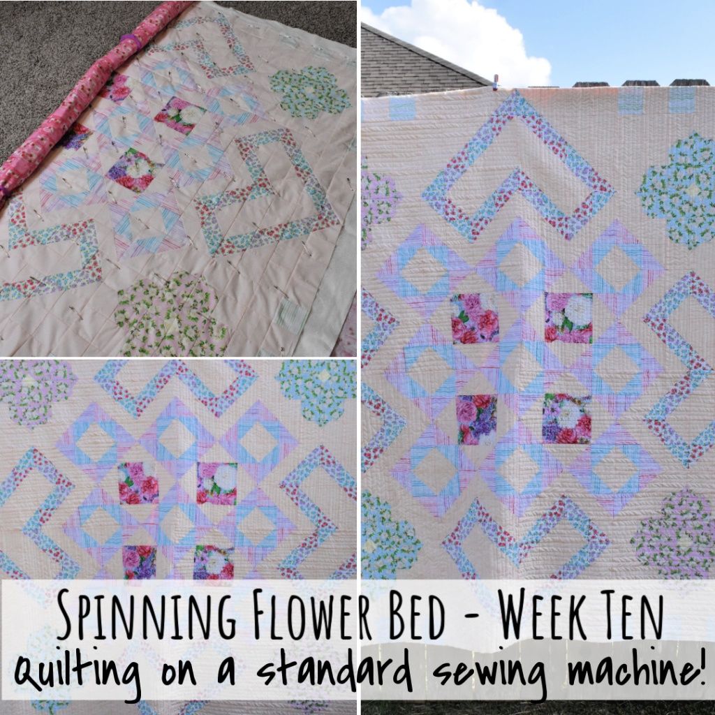 Spinning Flower Bed Quilt – Week Ten